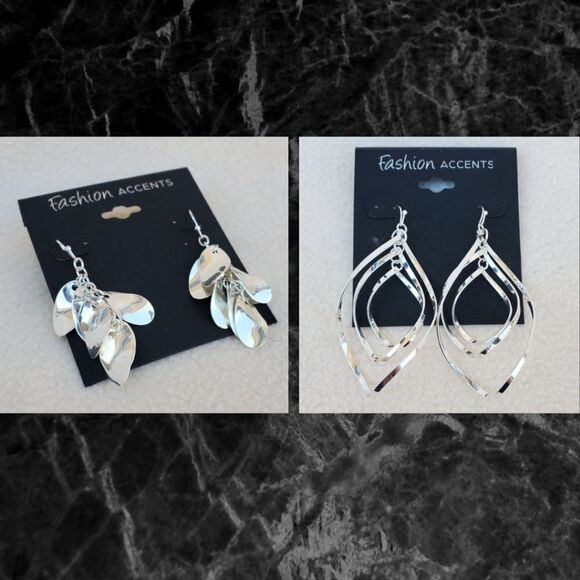 Fashion Accents earrings 2 pairs - Picture 1 of 13